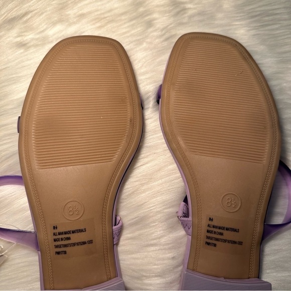 NWT A New Day Lavender Annie Memory Foam Slide Sandals Size 8.5 - Picture 8 of 9